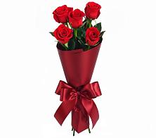 Букет 5 Красных роз Эдлесс Лав в Рассвет