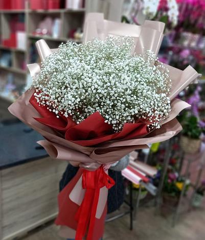 Букет цветов из: Гипсофила в Рассвет