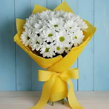 Букет цветов из:  Хризантемы в Рассвет