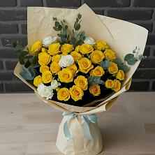 Букет цветов из:  Розы в Рассвет