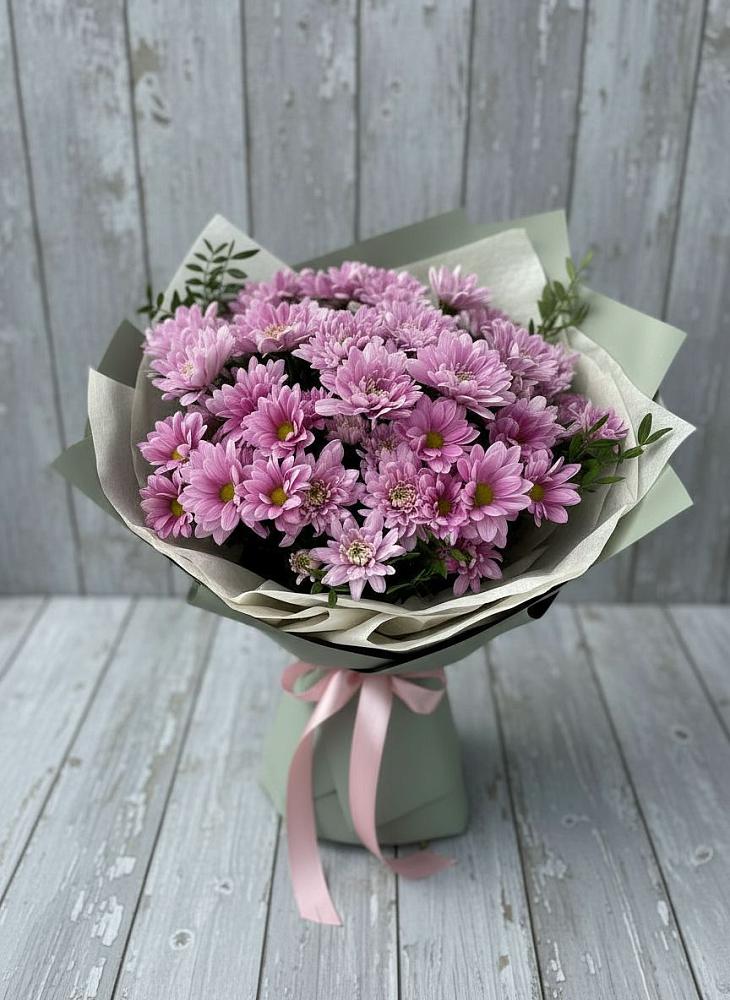 Букет цветов из: Хризантемы в Рассвет