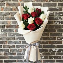 Букет цветов из:  Розы в Рассвет