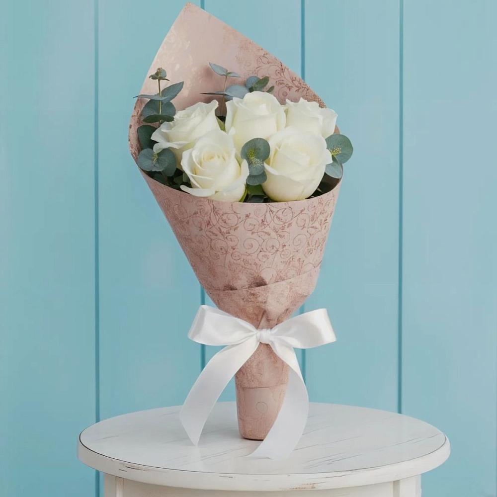 Букет цветов из: Розы в Рассвет