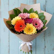 Букет цветов из:  Герберы в Рассвет