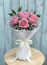 Букет цветов из:  Розы в Рассвет