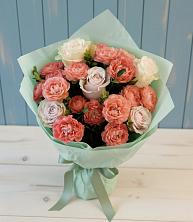 Букет цветов из:  Розы в Рассвет