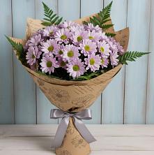 Букет цветов из:  Хризантемы в Рассвет