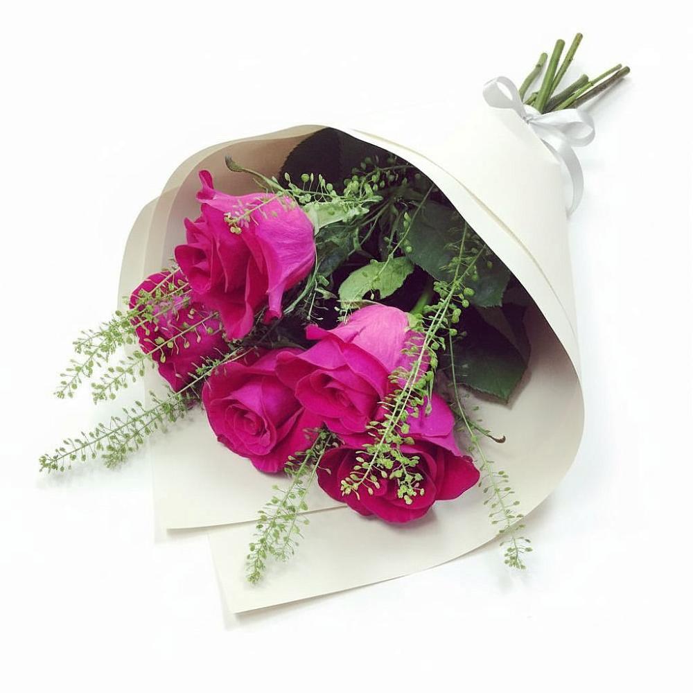 Букет цветов из: Розы в Рассвет