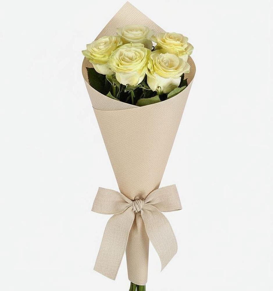 Букет цветов из: Розы в Рассвет