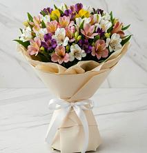 Букет цветов из:  Альстромерии в Рассвет