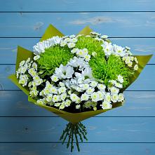 Букет цветов из:  Хризантемы в Рассвет