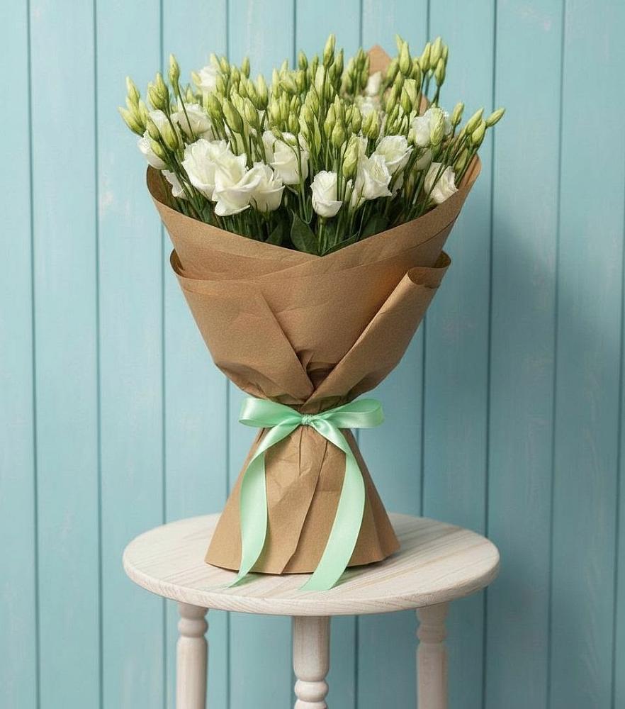 Букет цветов из: Лизиантусы в Рассвет