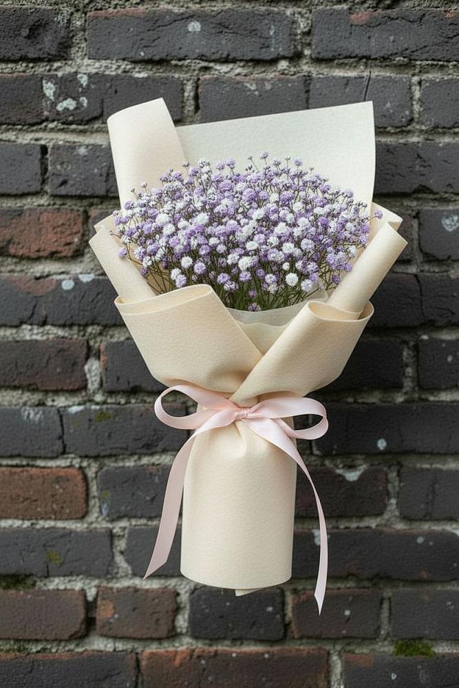 Букет цветов из: Гипсофила в Рассвет