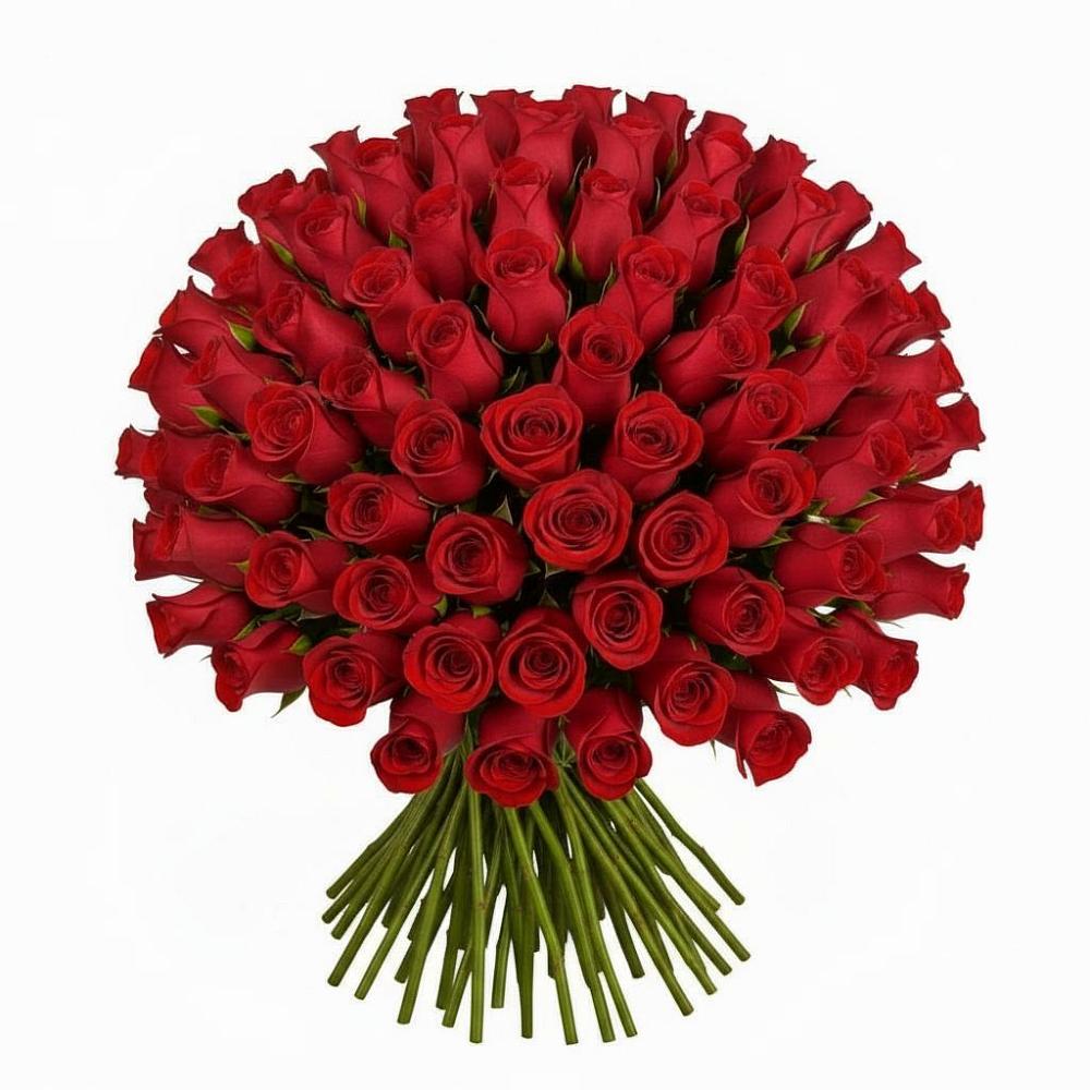 Букет Красные розы Чери Лав в Рассвет