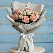 Букет цветов из:  Розы #REPLACE_PRED# Рассвет