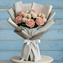 Букет цветов из:  Розы в Рассвет