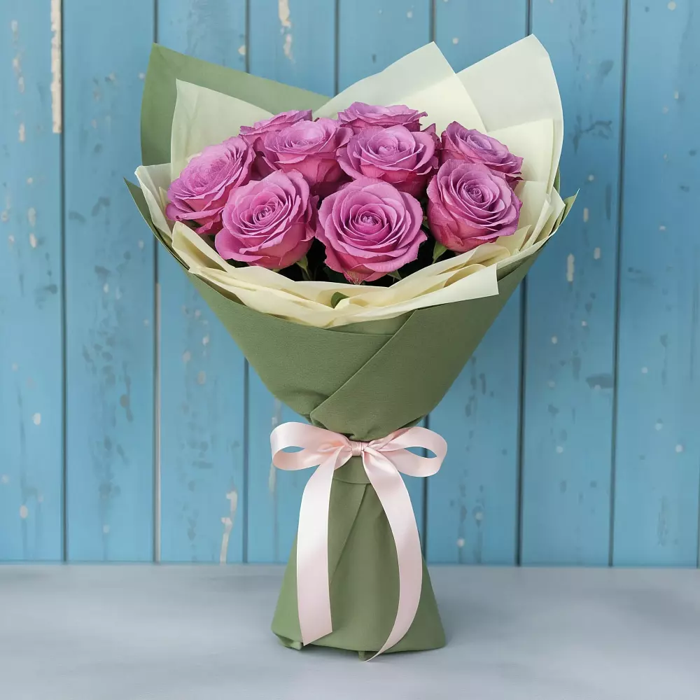 Букет Розы Фёрст Леди в Рассвет