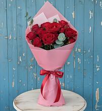 Букет цветов из:  Розы в Рассвет