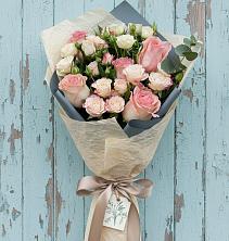 Букет цветов из:  Розы в Рассвет