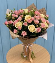 Букет цветов из:  Розы в Рассвет