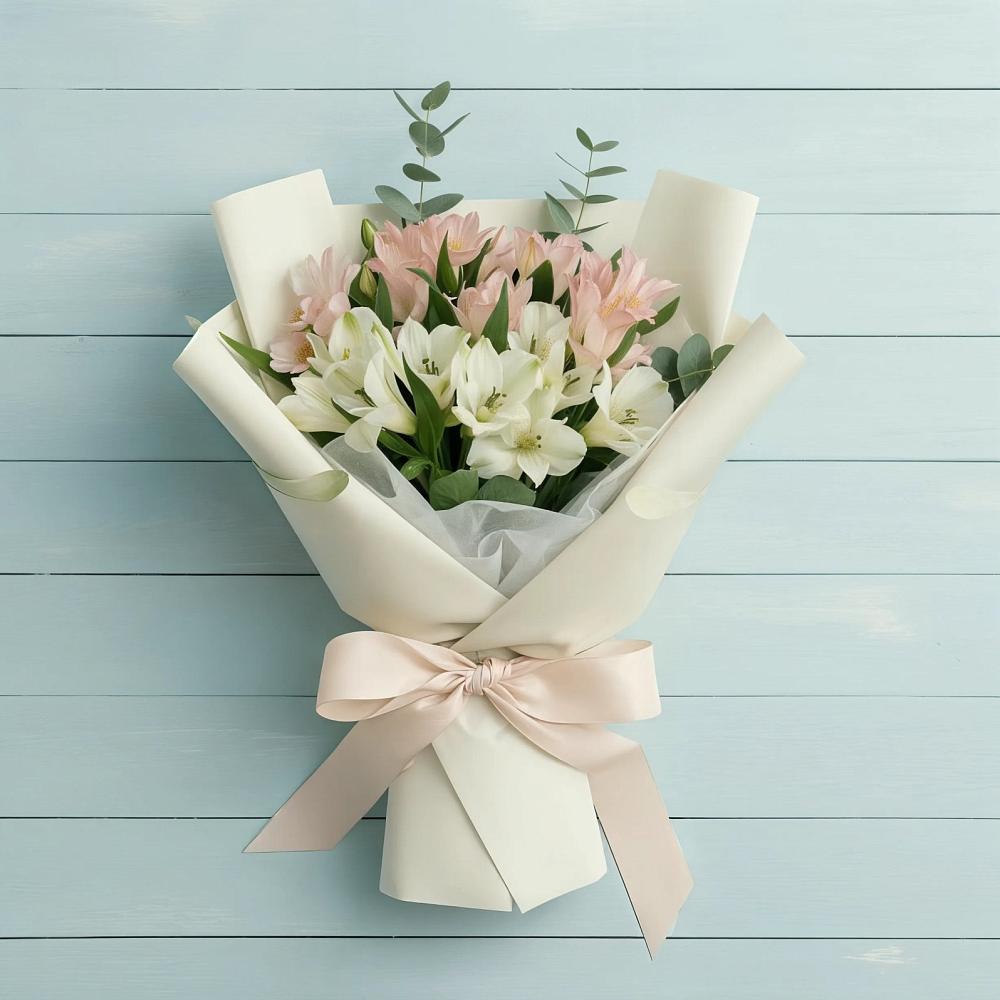 Букет цветов из: Альстромерии в Рассвет