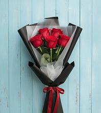 Букет цветов из:  Розы в Рассвет