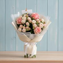 Букет цветов из:  Розы #REPLACE_PRED# Рассвет