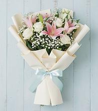 Букет цветов из:  Лилии в Рассвет