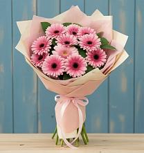 Букет цветов из:  Герберы в Рассвет