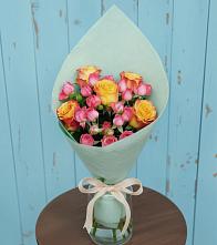 Букет цветов из:  Розы #REPLACE_PRED# Рассвет