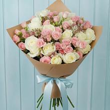 Букет цветов из:  Розы в Рассвет